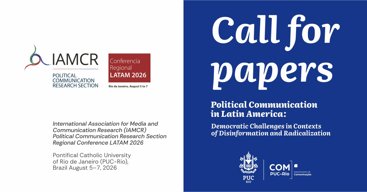 IAMCR abre chamada de trabalhos para conferência de Comunicação Política na PUC-Rio