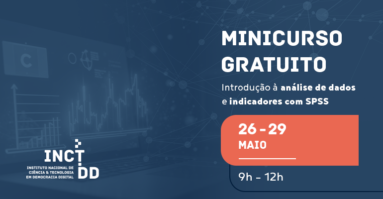 INCT.DD oferece curso gratuito sobre análise de dados e indicadores com SPSS